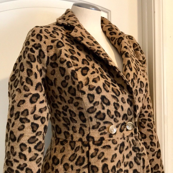 Champagne and Strawberry Jackets & Blazers - NWT / Modcloth Leopard Coat